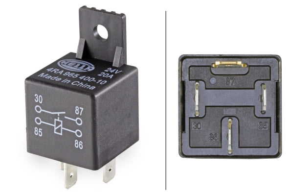Work current relay 5/20/30A; 24V; number of posts 4pcs