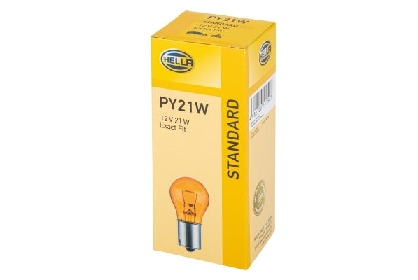 Light bulb (Cardboard 10pcs) PY21W 12V 21W BAU15S base bulb, orange