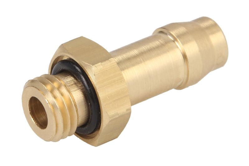 TEKALAN fitting Stub-pipe, M12x1,5 external, Metal, quantity per packaging: 1pcs (for rubber hose, 10mm)