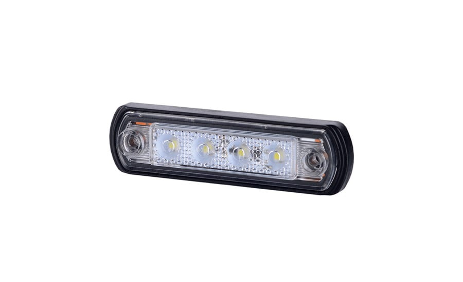 HORPOL LD 675 helyzetjelző lámpa fehér LED 12/24 V kamionhoz és teherautóhoz