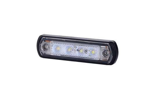 HORPOL LD 675 helyzetjelző lámpa fehér LED 12/24 V kamionhoz és teherautóhoz